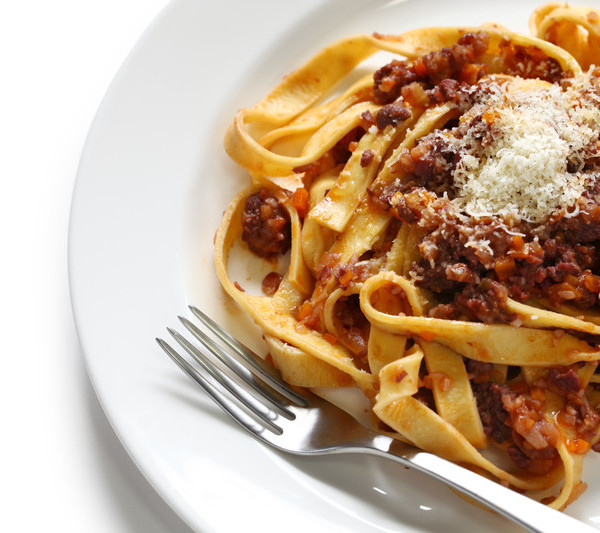 tagliatelle with bolognese sauce